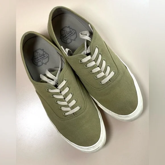 Seavees | Size 9 Men's Olive Green Canvas SeaChange Legend Sneakers - Picture 1 of 6